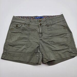 Dakota Blue Womens Olive Green Cargo Utility Shorts Size 10 MSH12461P-CO